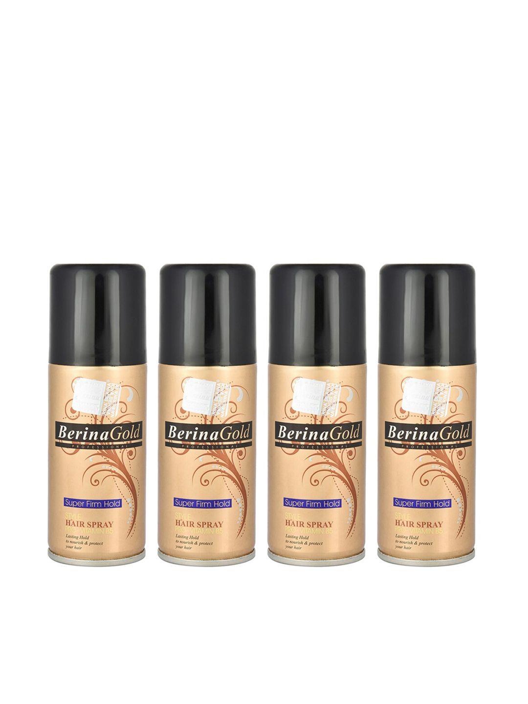 berina hair spray- super firm hold, 75ml each ( pack of 4 )