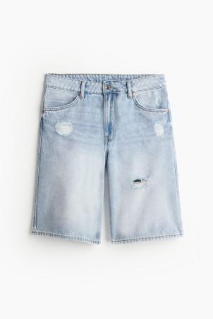 bermuda low denim shorts