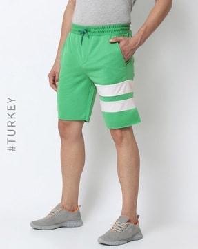 bermuda shorts with drawstring waist