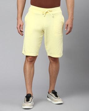 bermuda shorts with drawstring waist