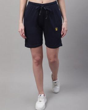 bermuda shorts with drawstring waist