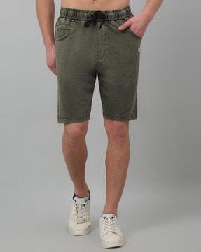 bermuda shorts with drawstring waist