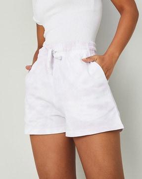 bermuda shorts with drawstring waist