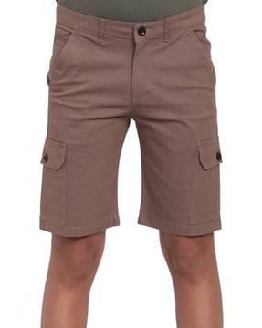 bermuda shorts with patch pockets