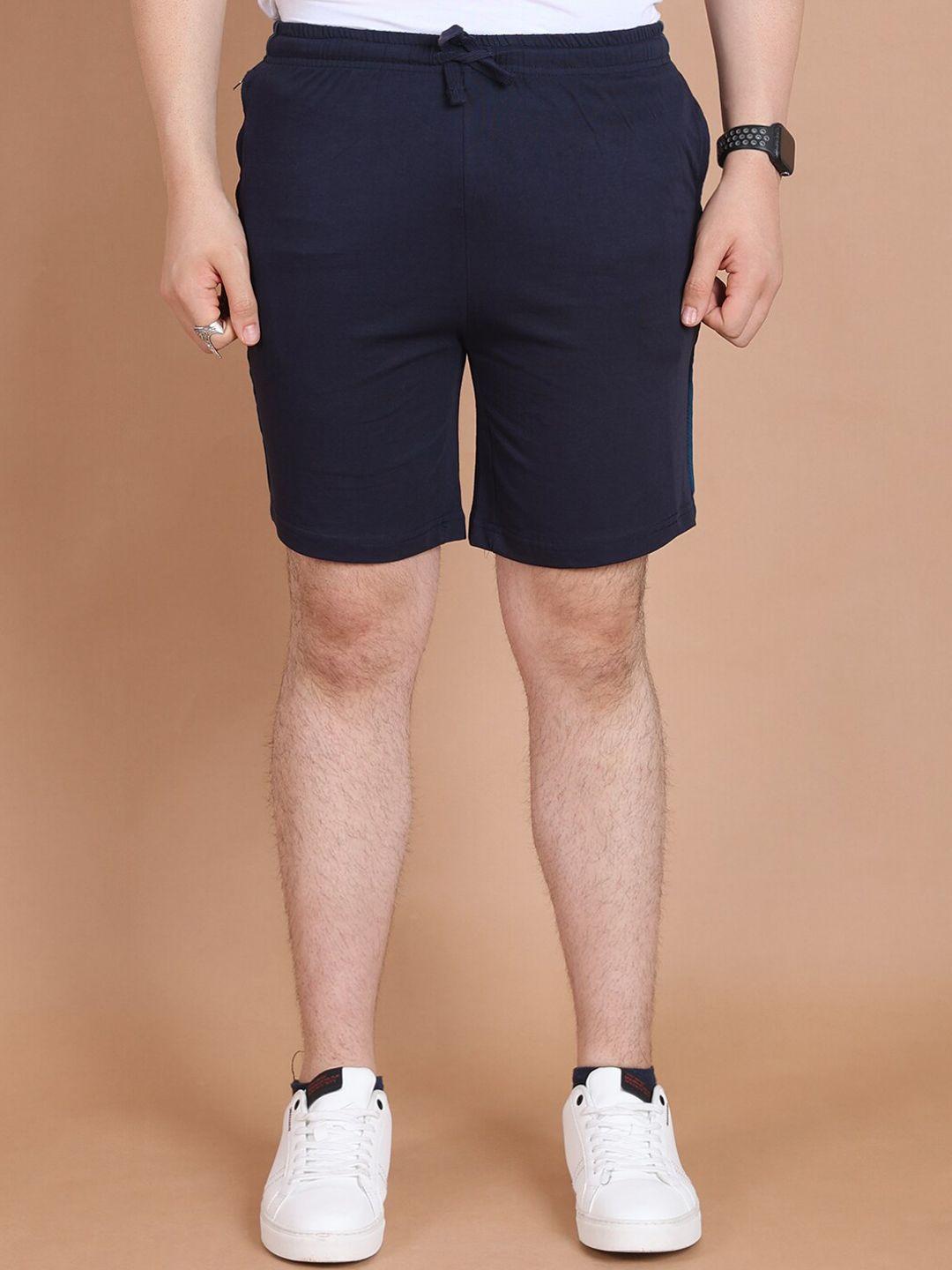 berry blues men striped slim fit cotton shorts