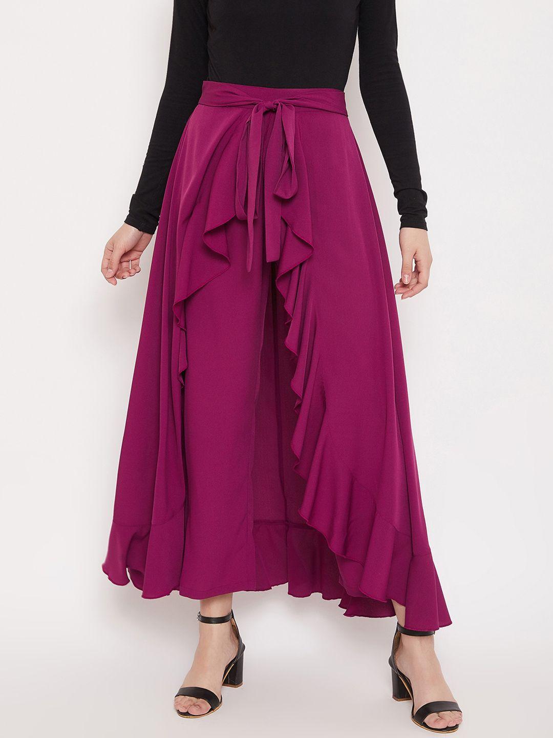 berrylush-women-purple-solid-ruffle-maxi-wrap-pant-skirt