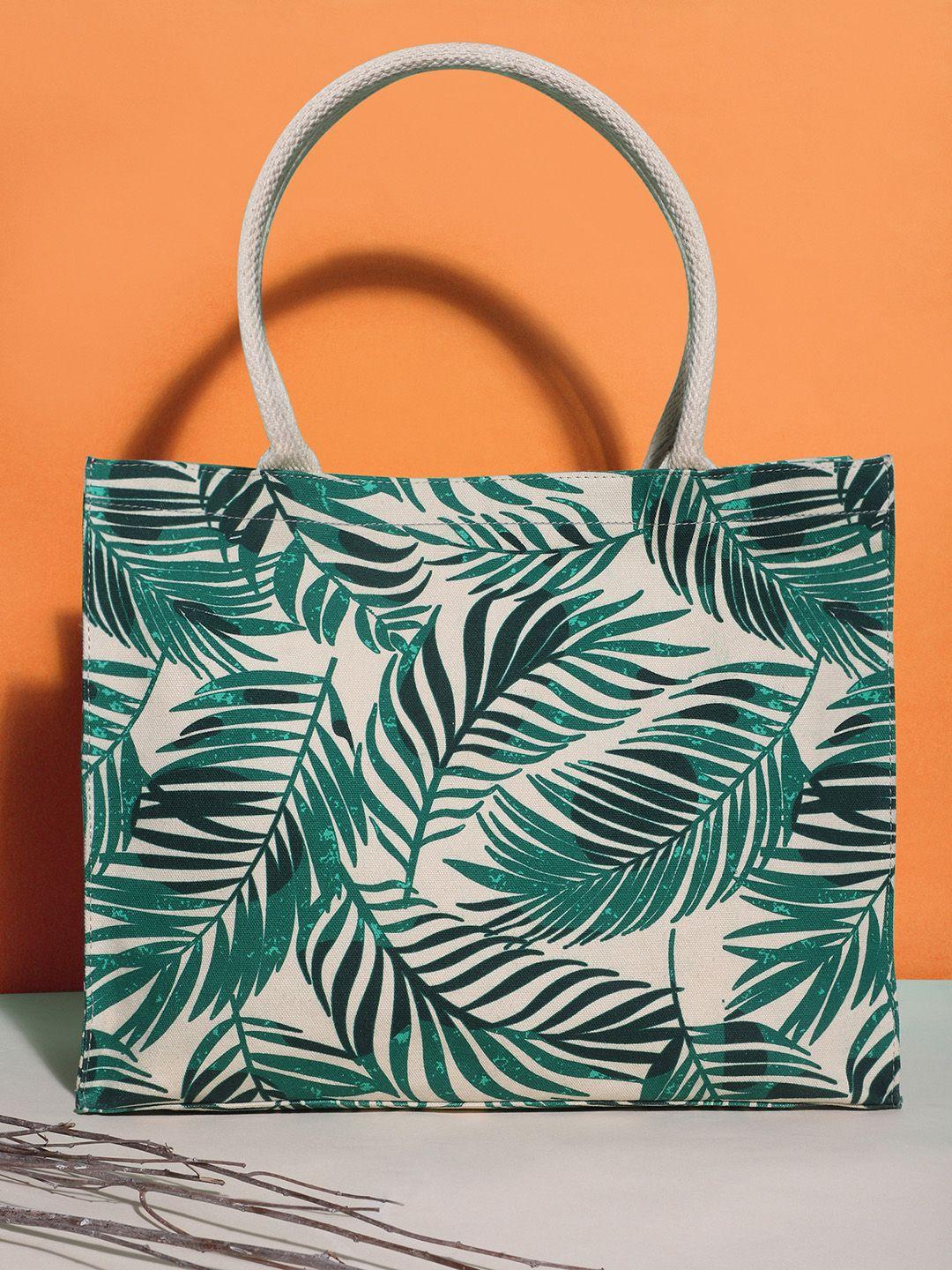 berrylush floral printed shopper tote bag