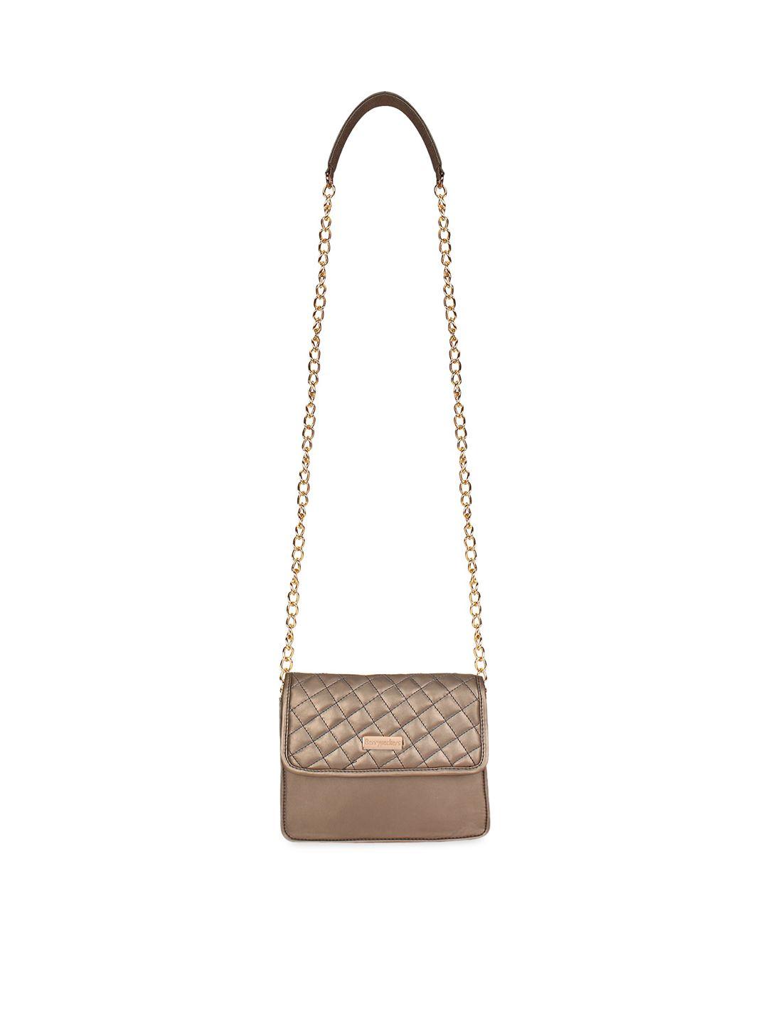 berrypeckers gold-toned solid sling bag