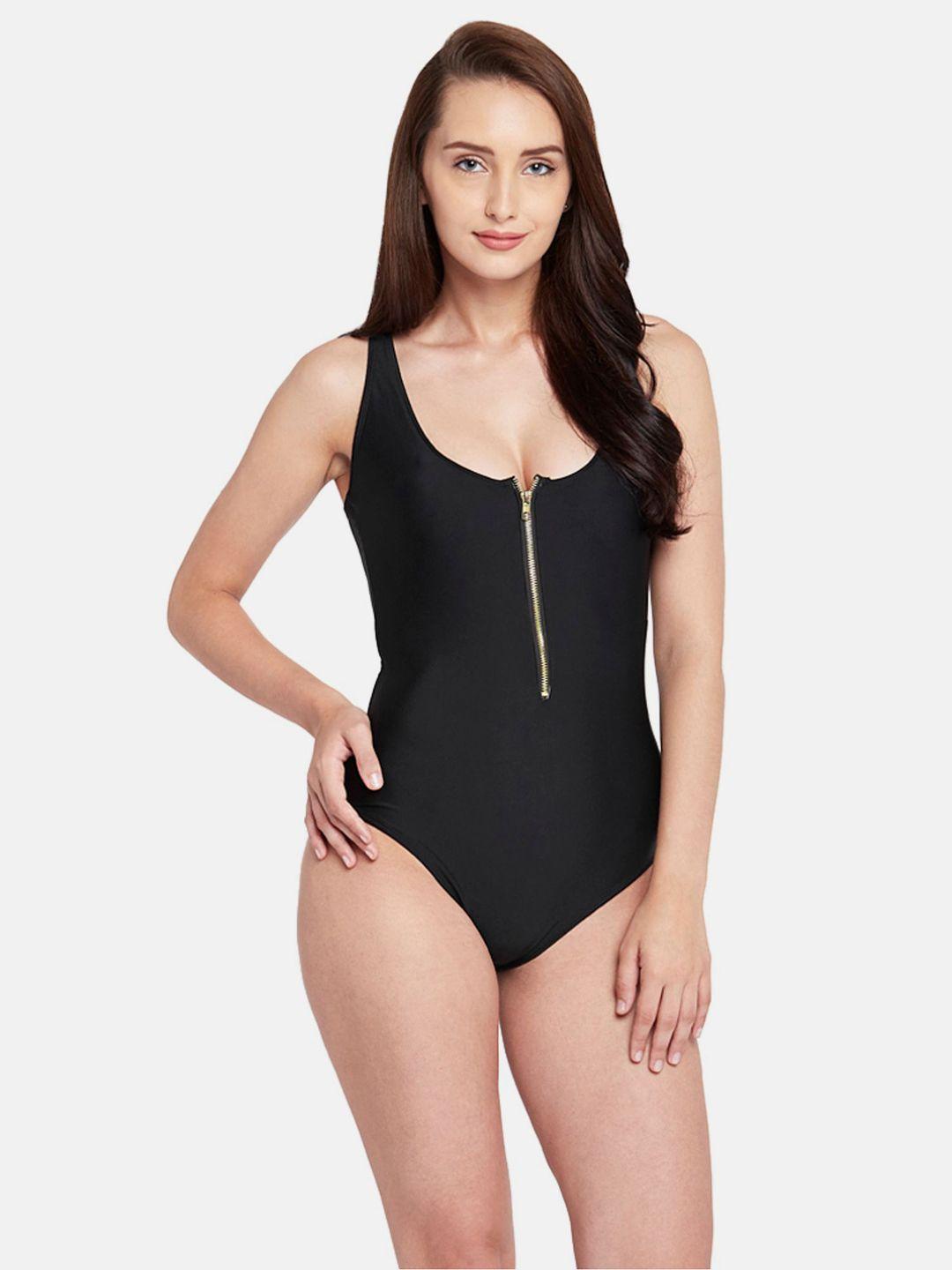 berrys intimatess zipper neck with racerback bodysuit