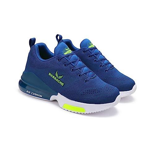 bersache lightweight casual shoes sole, sneakers, outdoor, walking blue shoes for men - 6 uk