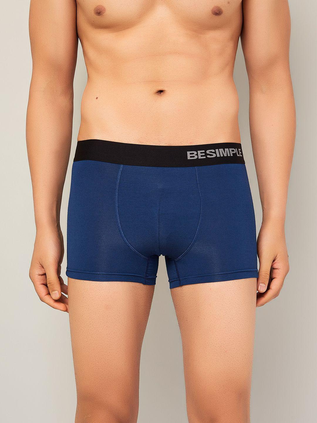 besimple assorted blue solid ultra-light trunk bsclubnavy