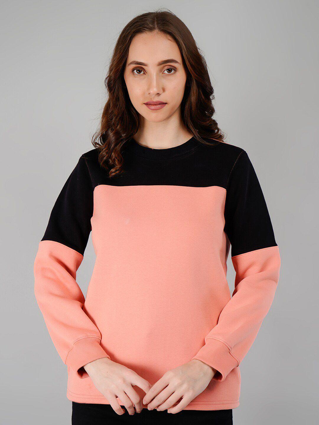 besimple women multicoloured colourblocked sweatshirt