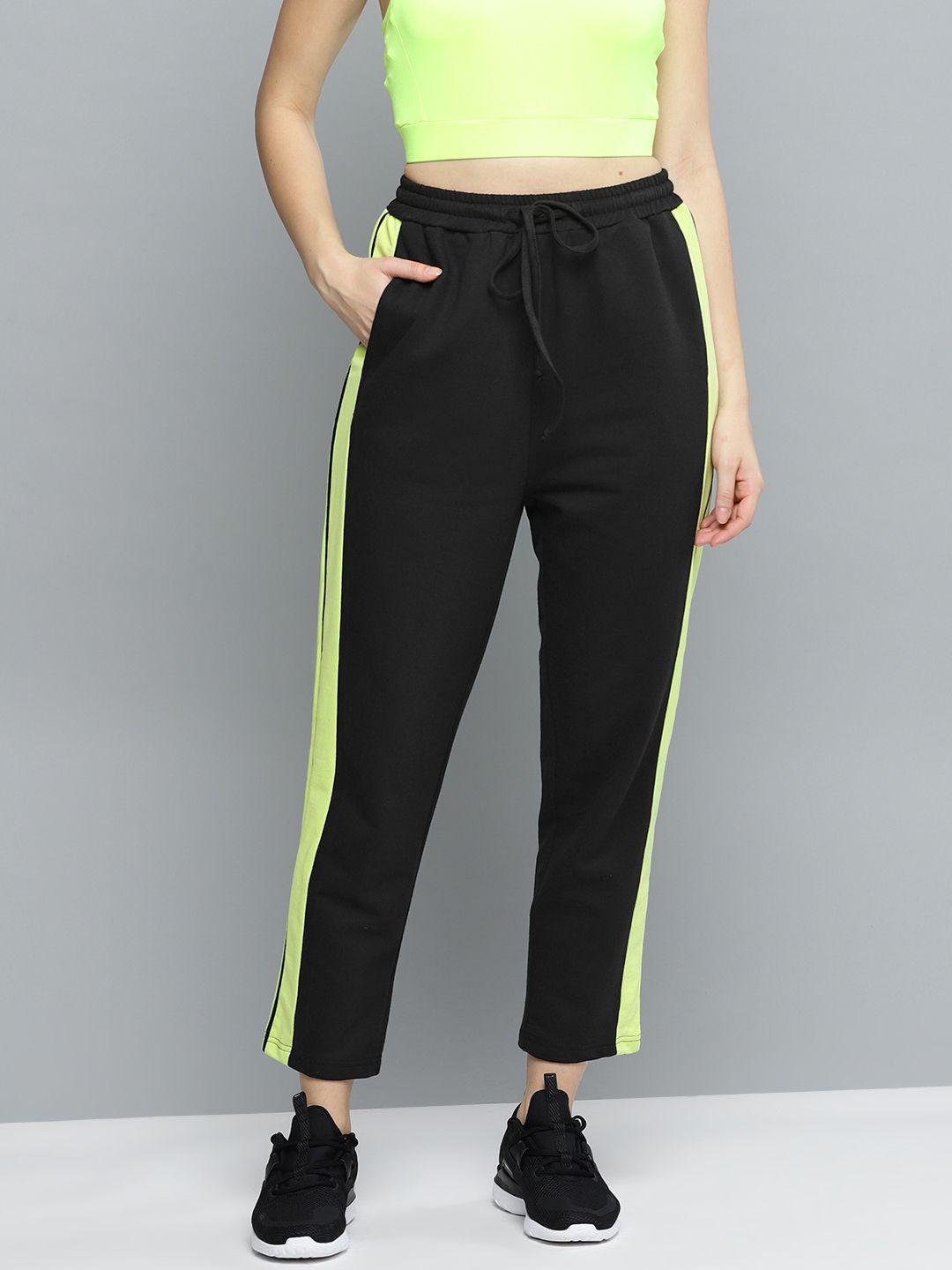 besiva women black solid track pants