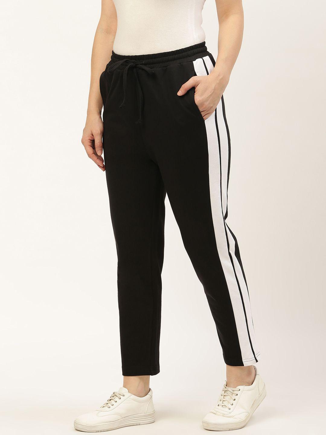 besiva women black solid track pants