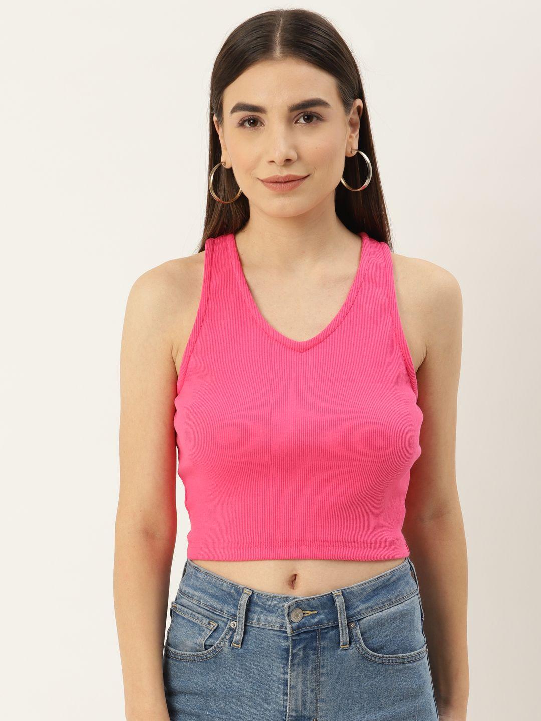 besiva women ribbed tank crop top