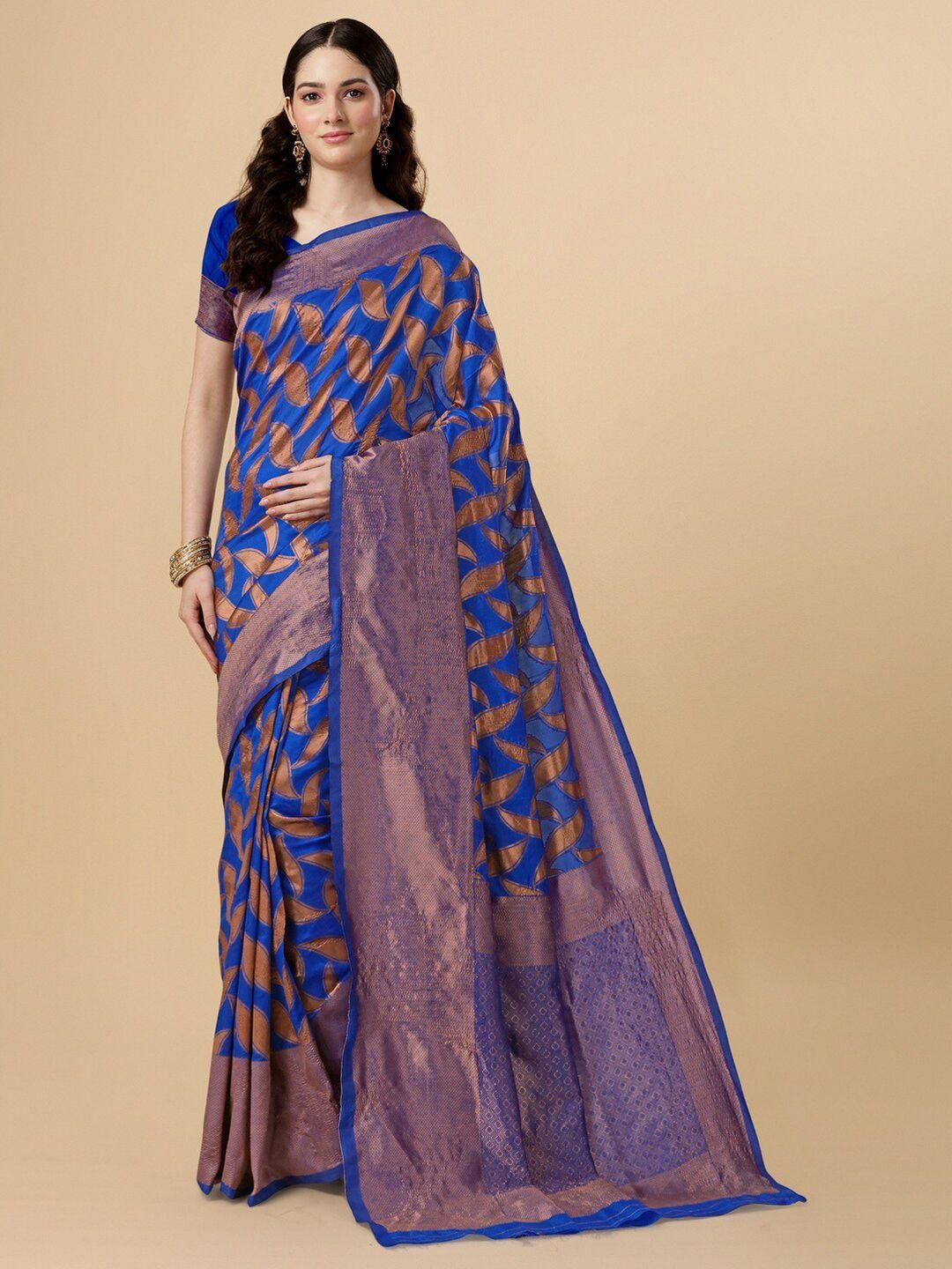 besucher zari silk blend kanjeevaram saree