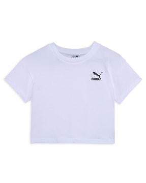 better relaxed fit crew-neck t-shirt with logo print