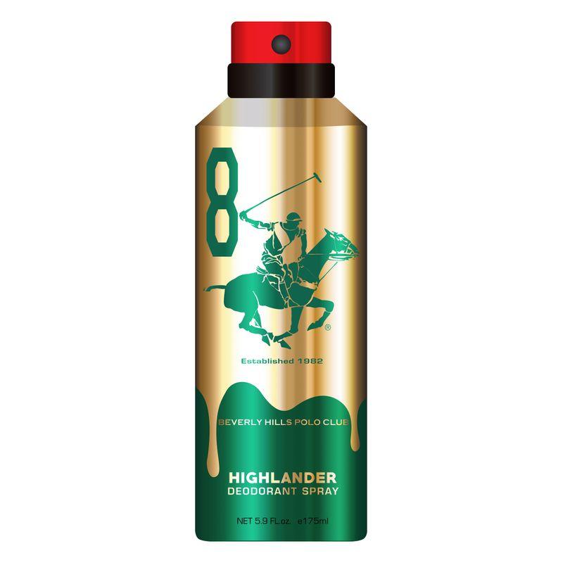 beverly hills polo club 8 gold highlander deodorant spray