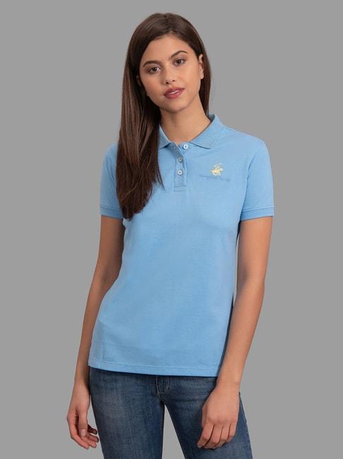 beverly hills polo club blue regular fit tee