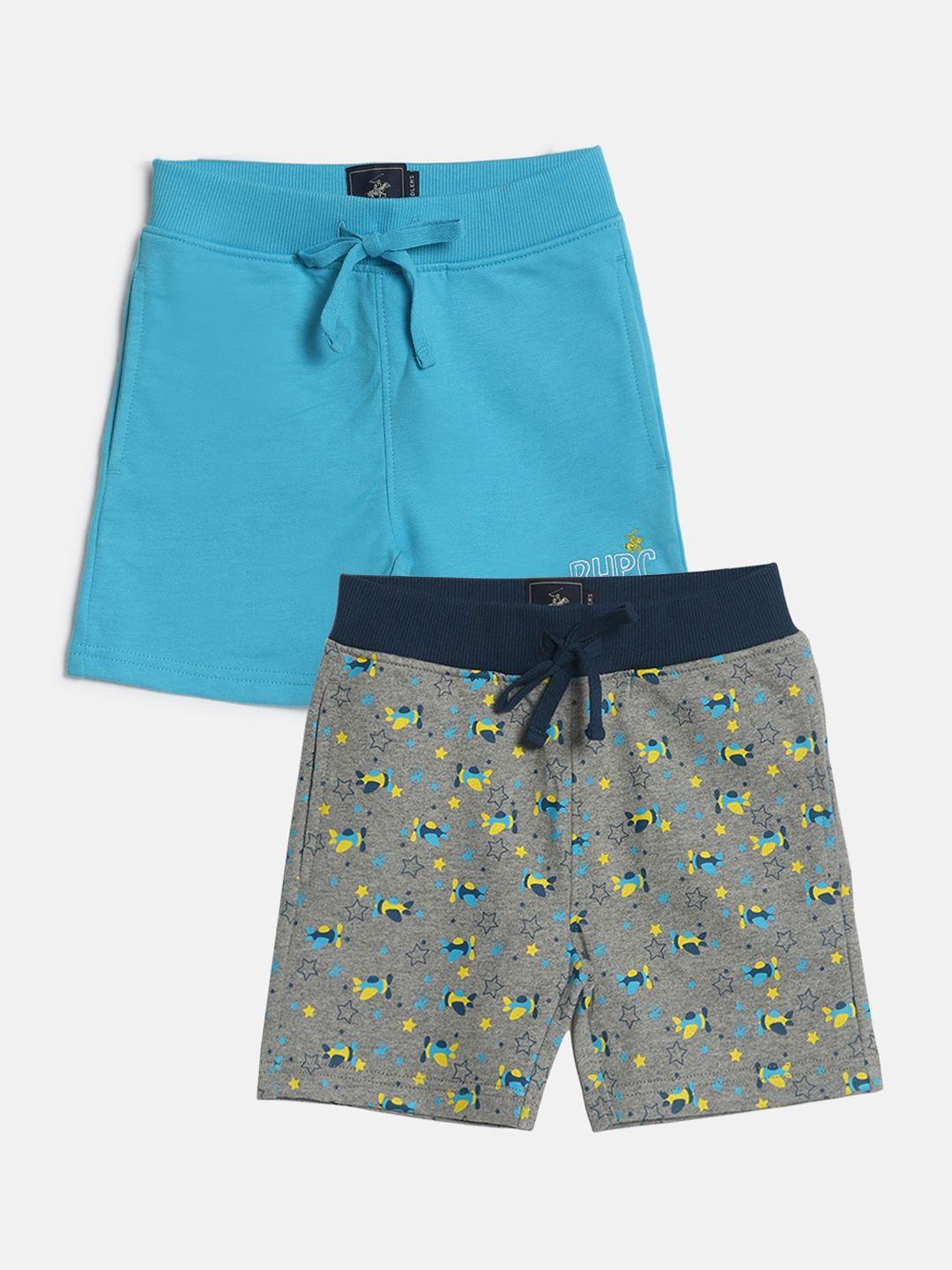 beverly-hills-polo-club-boys-pack-of-2-above-knee-pure-cotton-shorts