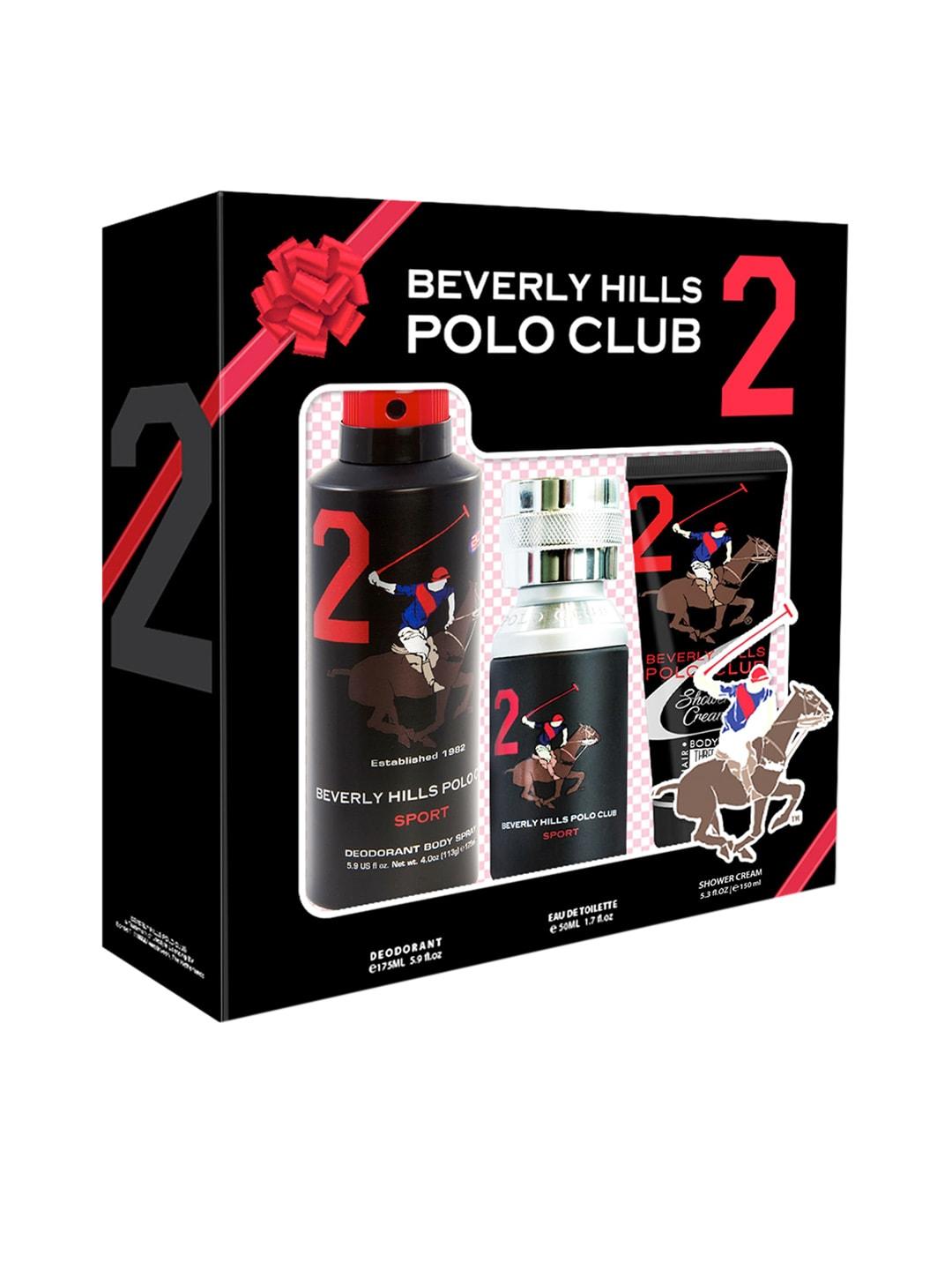 beverly hills polo club eau de toilette 50ml + sport deo 175ml + shower cream 150ml