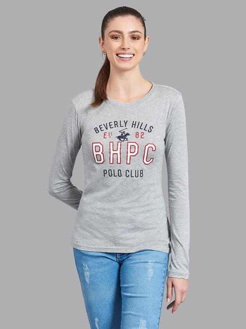 beverly hills polo club grey printed t-shirt