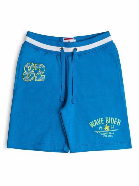 beverly hills polo club kids blue applique shorts