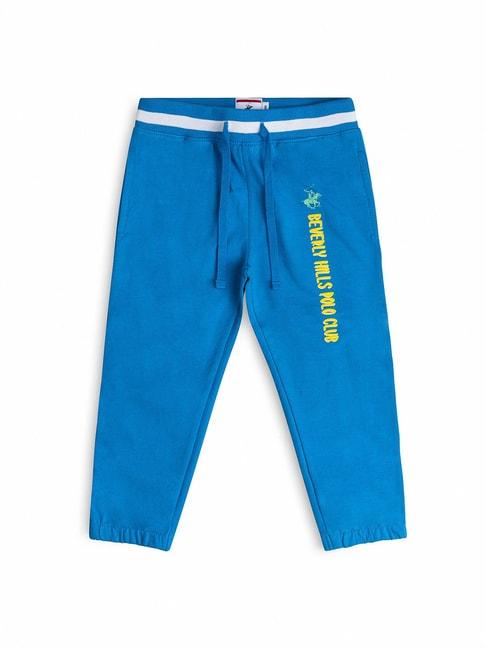 beverly hills polo club kids blue graphic print joggers