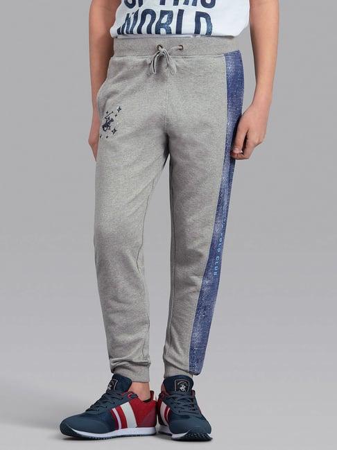 beverly hills polo club kids grey striped joggers