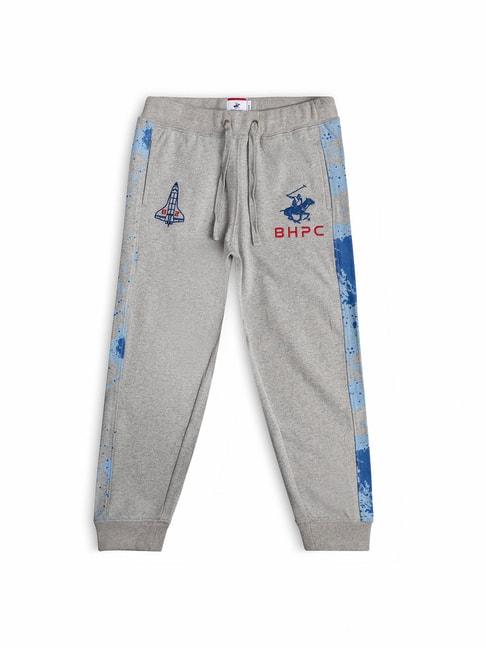 beverly hills polo club kids grey textured joggers