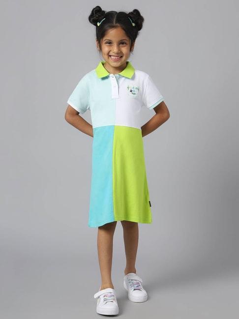 beverly hills polo club kids multicolor color block dress