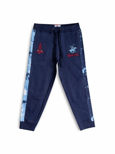 beverly hills polo club kids navy printed joggers