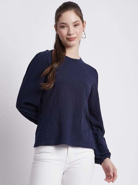 beverly hills polo club navy cotton top