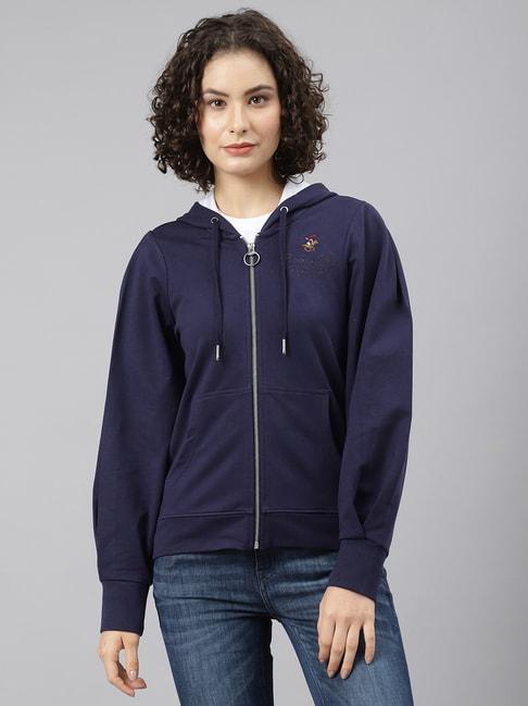 beverly hills polo club navy hooded jacket