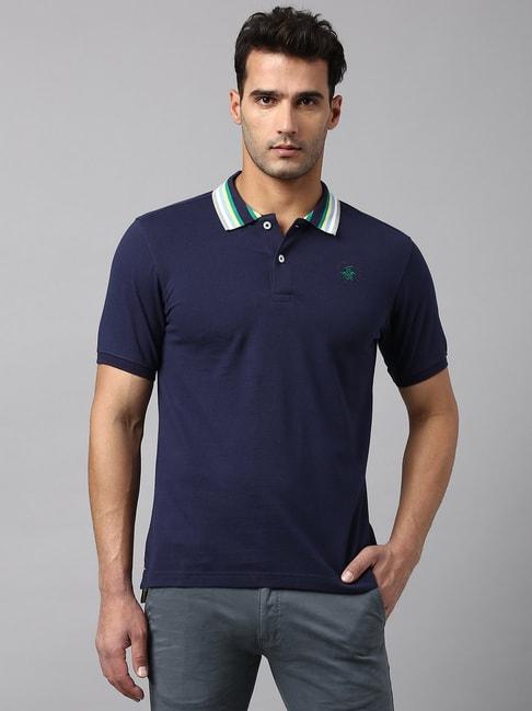beverly hills polo club navy skinny fit polo t-shirt