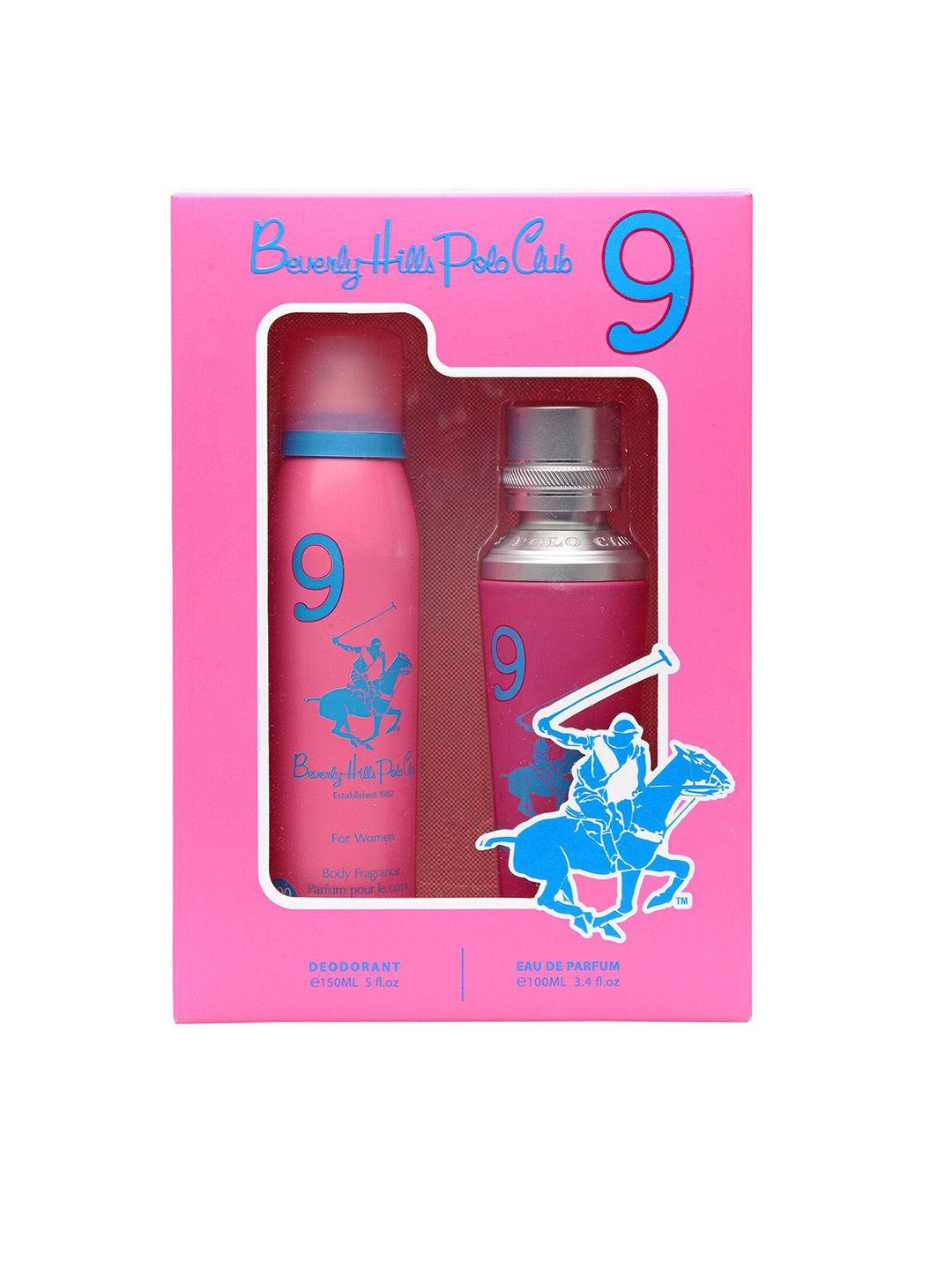 beverly hills polo club no.9 women deodorant spray-150 ml & eau de parfum-100 ml