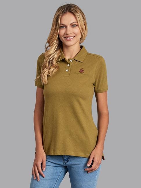 beverly hills polo club olive regular fit t-shirt