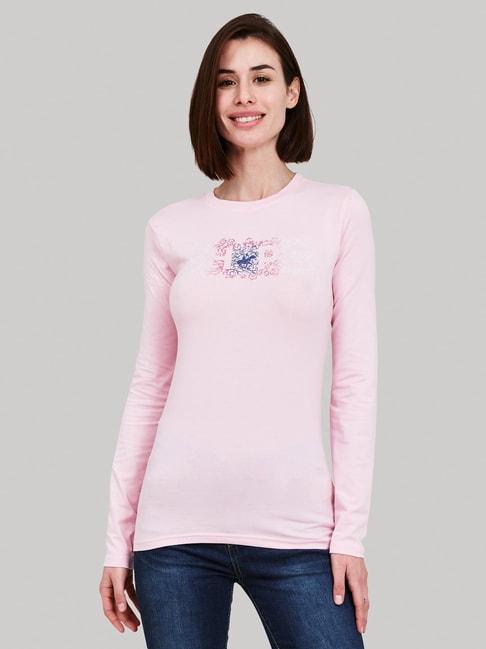beverly hills polo club pink regular fit t-shirt