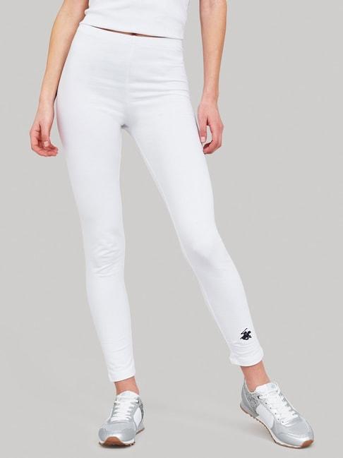 beverly hills polo club white mid rise tights