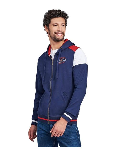 beverly hills polo club blue hooded sweatshirt