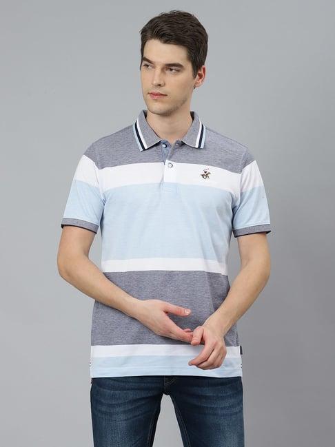 beverly hills polo club blue polo t-shirt