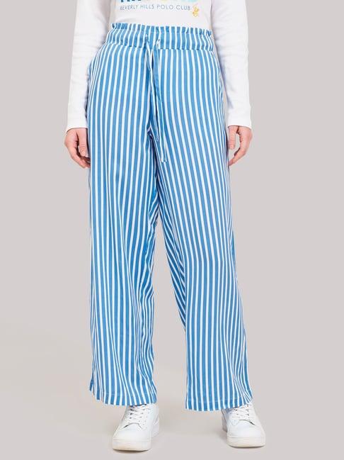 beverly hills polo club blue striped pants