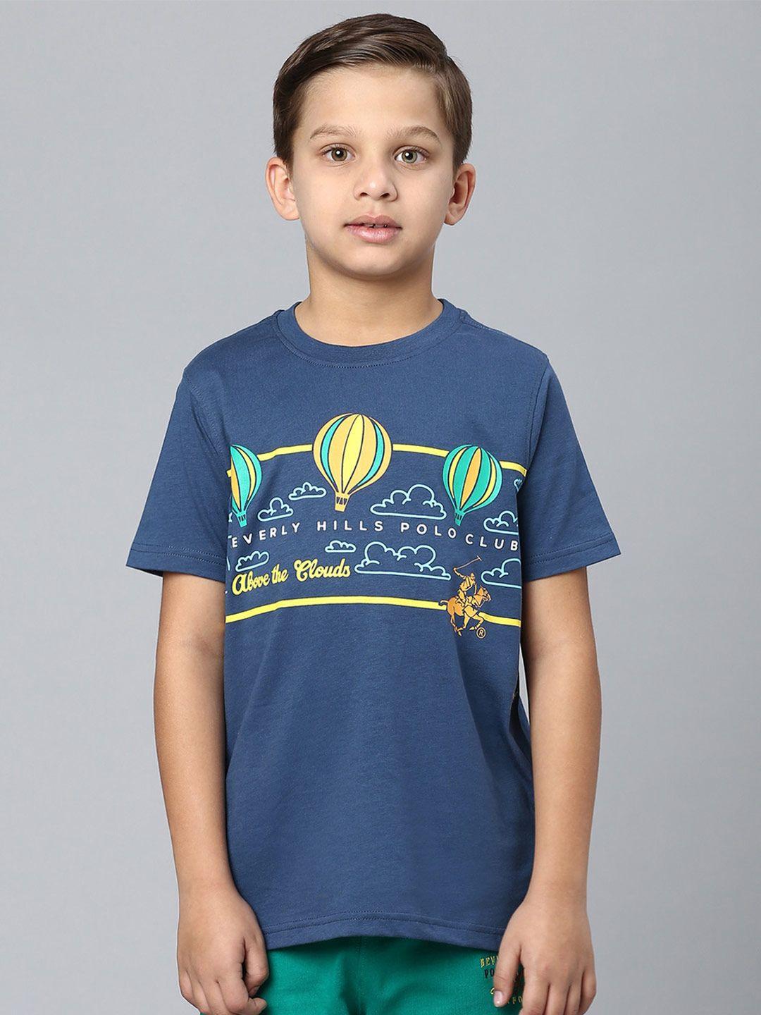 beverly hills polo club boys graphic printed cotton t-shirt