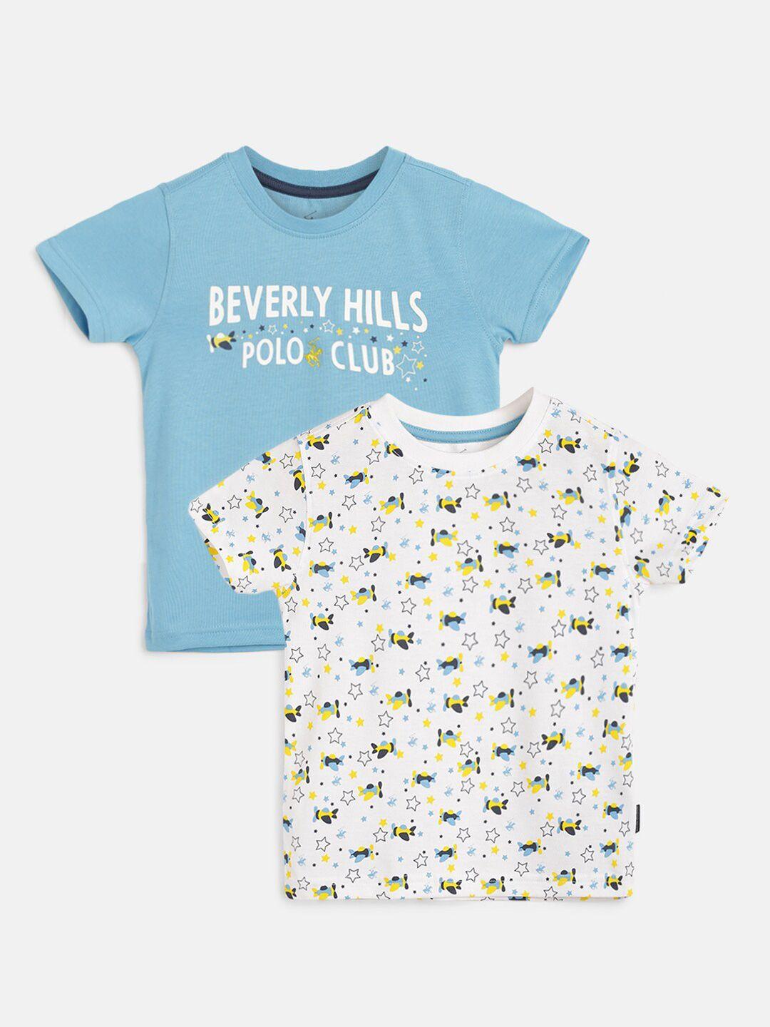 beverly hills polo club boys multicoloured pure cotton t-shirt