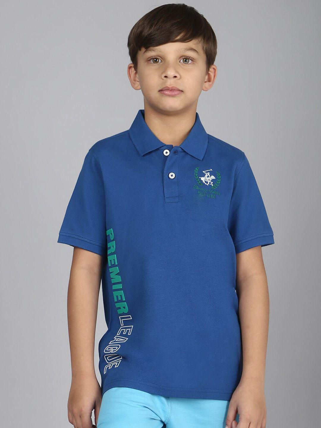 beverly hills polo club boys polo collar pure cotton t-shirt