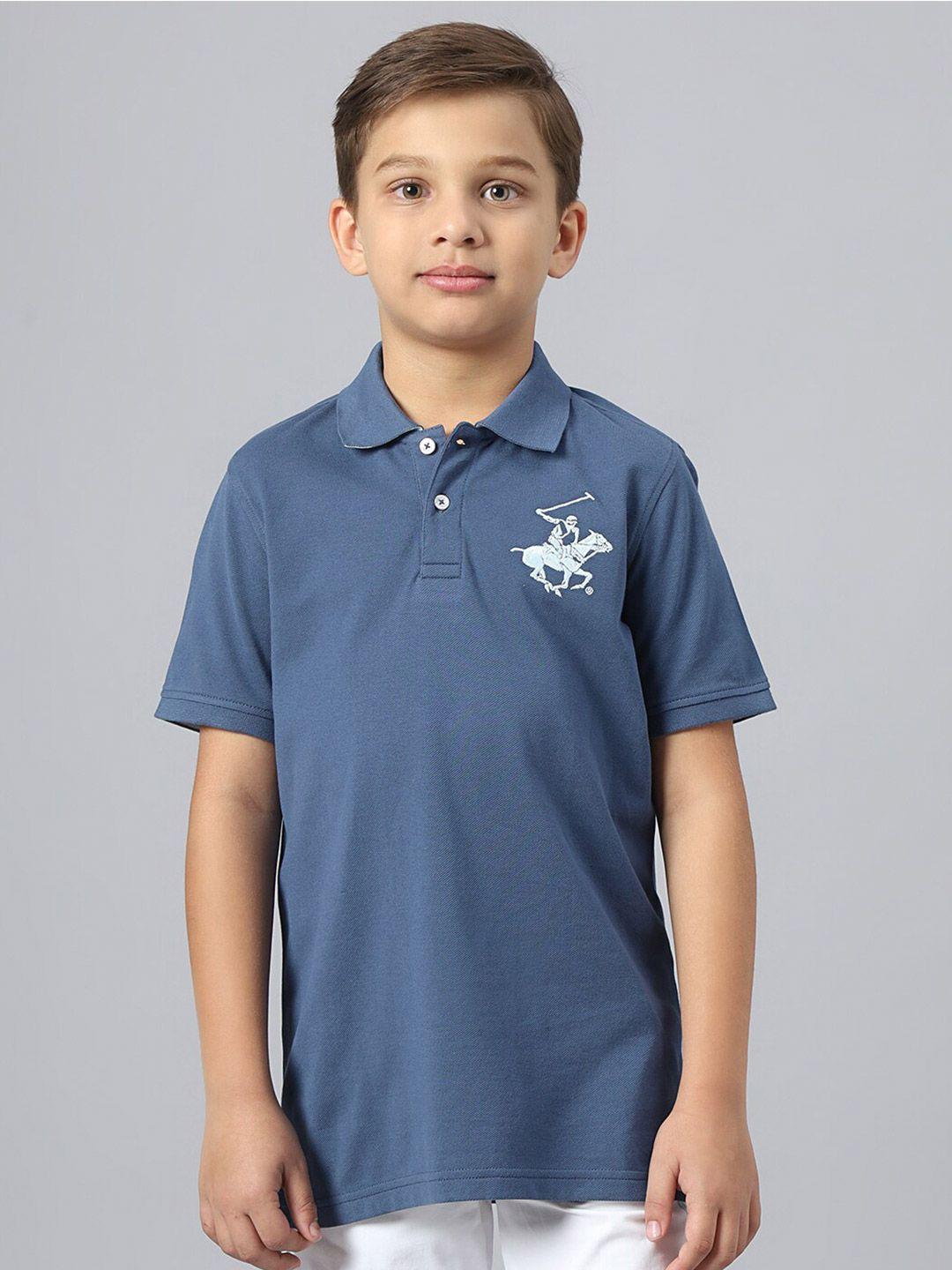 beverly hills polo club boys polo collar pure cotton t-shirt