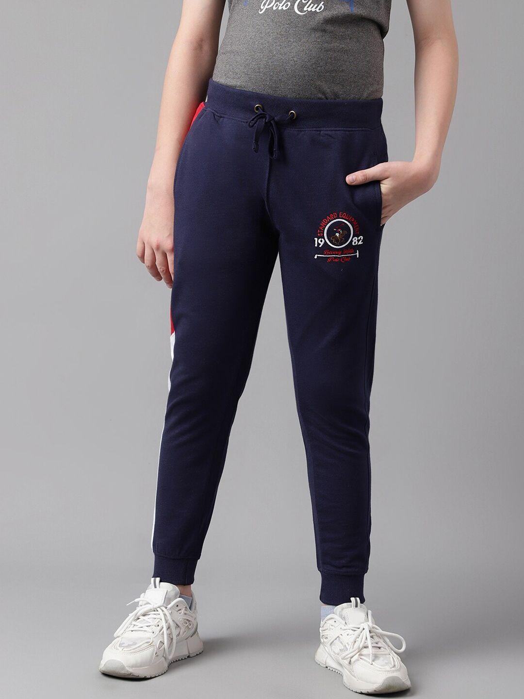 beverly hills polo club boys printed pure cotton joggers