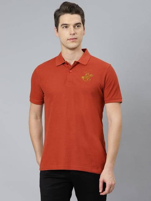 beverly hills polo club brown polo t-shirt