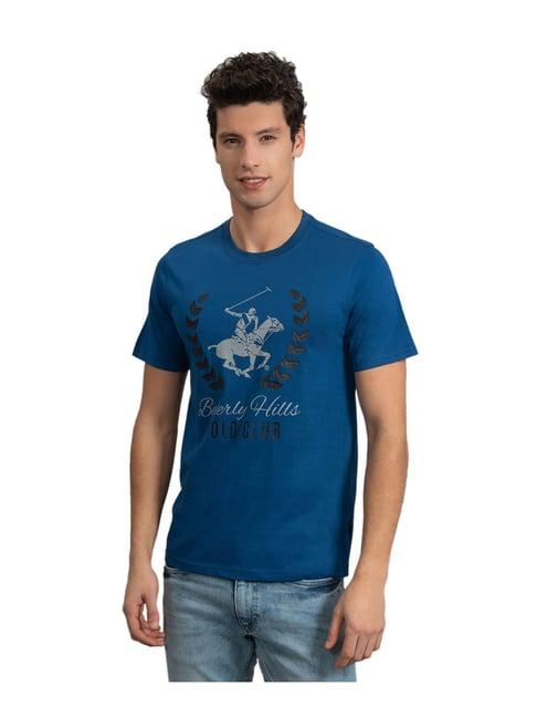 beverly hills polo club dark blue printed t-shirt