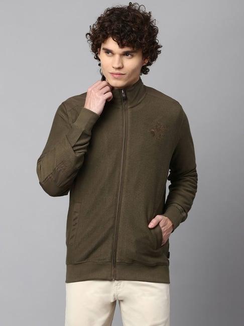 beverly hills polo club green regular fit jacket